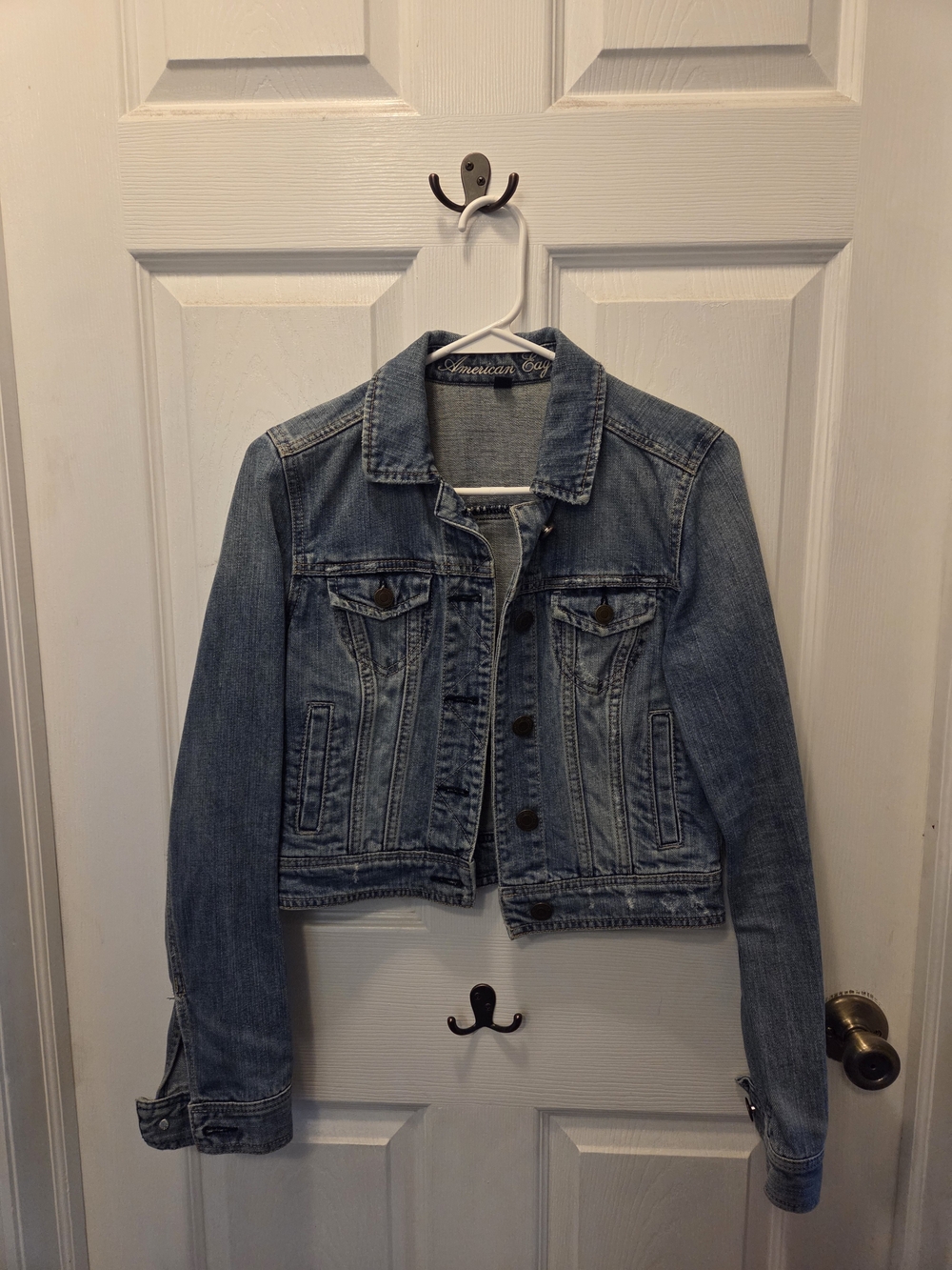 American Eagle Outfitters Light Wash Denim Jacket